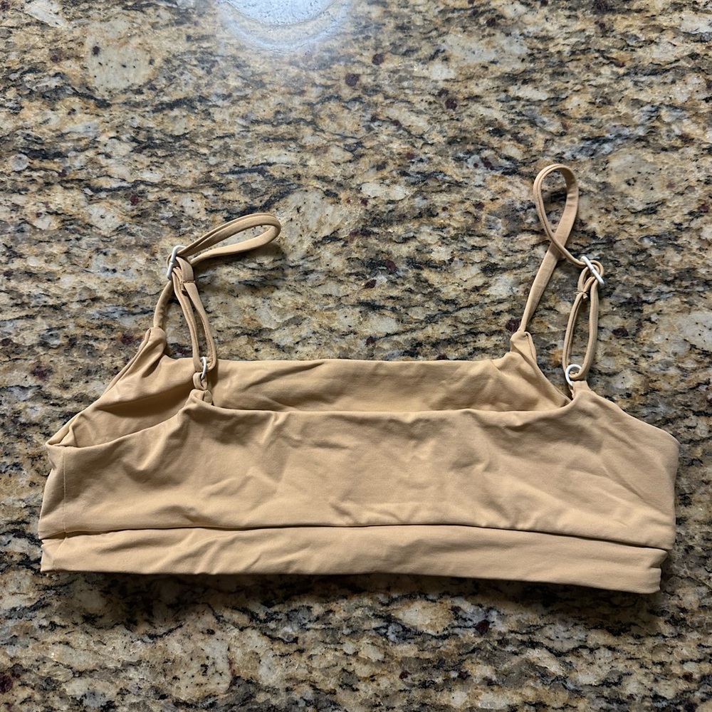 Toast Swim Signature Cut Out Bikini Top - Latte
